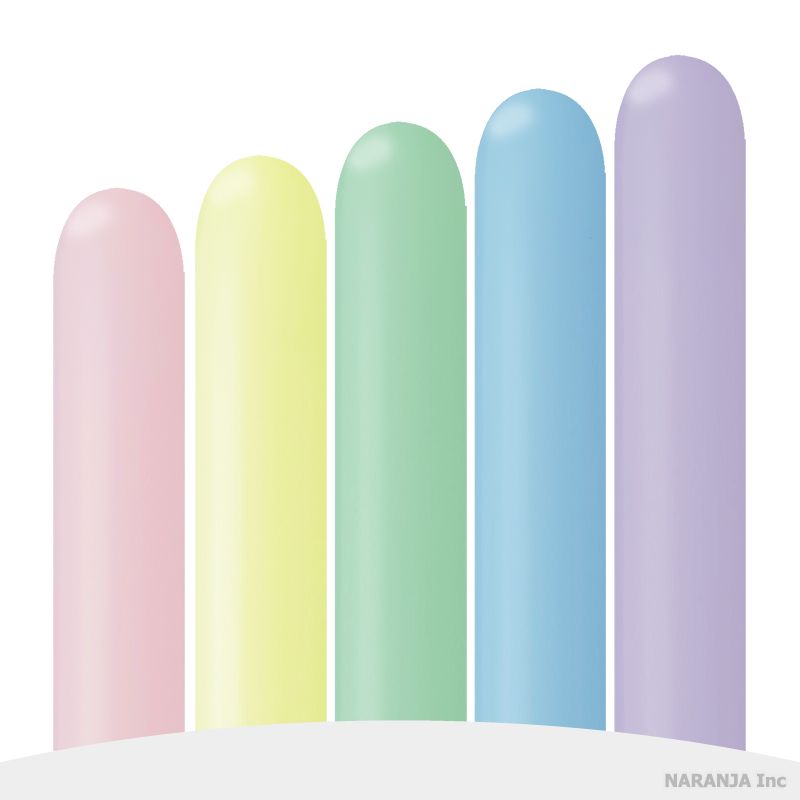 リオテックス 260L マカロンカラー アソート 【約100本入】【メール便OK】