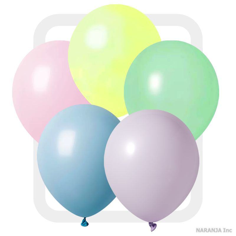 リオテックス ラウンド 18インチ マカロンカラー(約25本入) アソート 【約25本入】