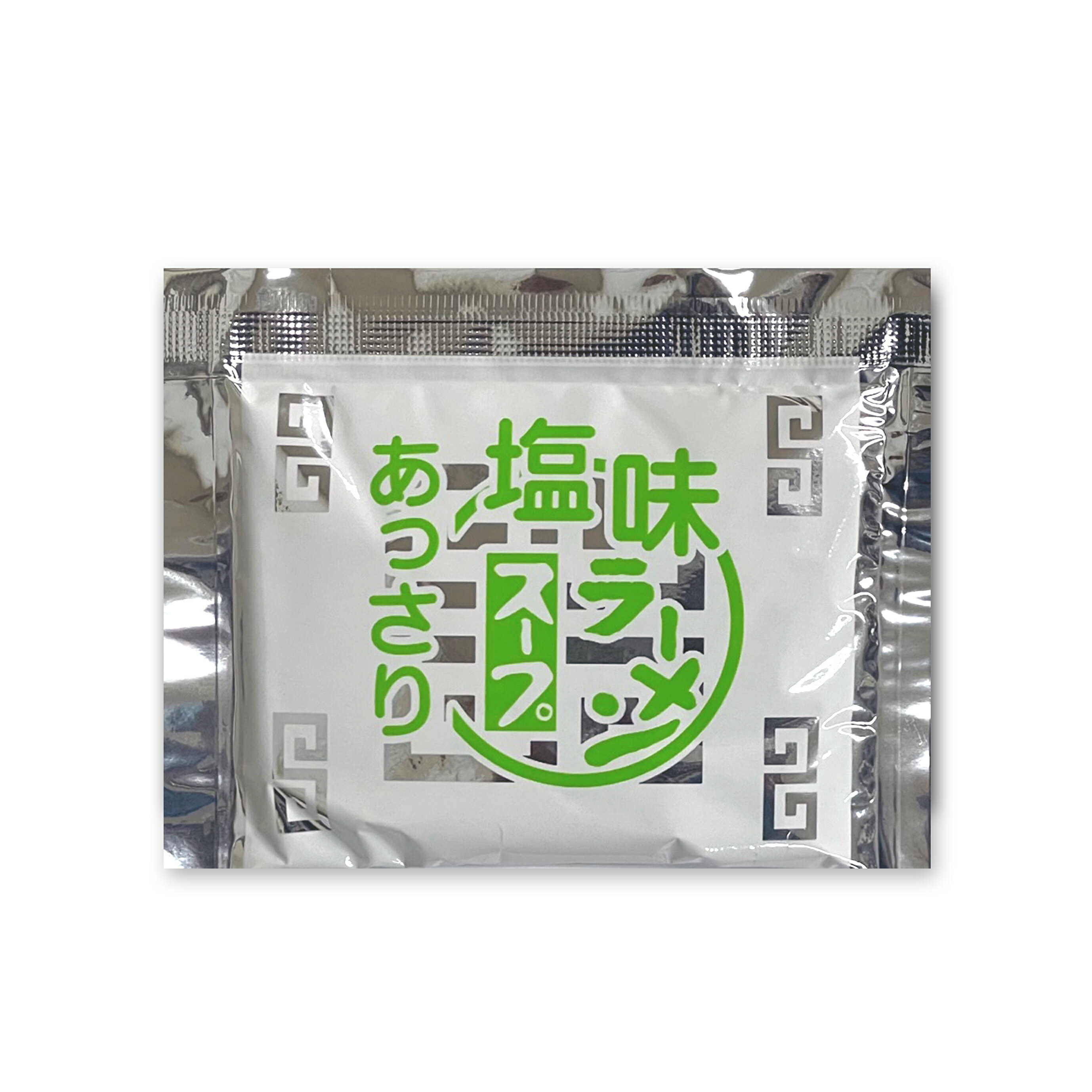 ●らーめん用の塩スープです!! ●一袋を約300ccの熱湯で薄め、茹で上げた中華麺を入れてご使用下さい。 名称 ラーメンスープ 原材料 食塩（国内製造）、蛋白加水分解物、動物油脂、醤油、植物油脂、砂糖、ポークエキス／調味料（アミノ酸等）、酸味料、酸化防止剤（ビタミンE）、（一部に小麦・大豆・豚肉・ごまを含む） 内容量 30g / 1人前 賞味期限 製造日より約12ヶ月 保存方法 冷暗所、または冷蔵庫に保存して下さい。 製造者 三栄フーズ株式会社 　茨城県坂東市沓掛1999-3