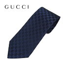 【ネクタイ ブランド・ブランドネクタイ】GUCCI(グッチ)ネクタイ メンズ GGパターン柄 シルク(サイズ剣幅8cm)456520-4168 ネイビー　ブランドネクタイ　クリスマスギフト　バレンタイン　ギフト