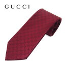 【ネクタイ ブランド・ブランドネクタイ】グッチ(GUCCI) ネクタイ 456520-6166 GGパターン ボルドー 赤 ブランドネクタイ　クリスマスギフト　バレンタイン　ギフト