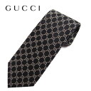 【ネクタイ ブランド・ブランドネクタイ】GUCCI(グッチ)シルクジャカードGGパターン柄ネクタイ(サイズ剣幅8cm)(456524 1079:ブラック) ブランドネクタイ クリスマスギフト バレンタイン ギフト(4)