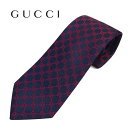 【ネクタイ ブランド・ブランドネクタイ】グッチ(GUCCI) ネクタイ 456524-4174 GGパターン ネイビー/レッド ブランドネクタイ　クリスマスギフト　バレンタイン　ギフト