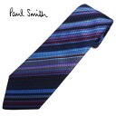 【ネクタイ ブランド・ブランドネクタイ】Paul Smith(ポールスミス)ネクタイ マルチストライプ柄シルク(サイズ剣幅8cm) FLU59-59 パープル系送料無料　ブランドネクタイ　クリスマスギフト　バレンタイン　ギフト