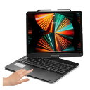 【スーパーSALE限定】360度回転 iPad Pro 12.9インチ 2021 キーボード タッチパッド搭載 バックライト ケース 一体型 折り畳み iPadPro12.9 第 5 4 3 世代 カバー キーボード付き(2)