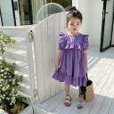 【スーパーSALE限定】子供服 ワンピース キッズ 女の子 春夏 半袖 ワンピース フリル 子ども服 ジュニア 子供ドレス dress ベビー服 お姫様 おしゃ...
