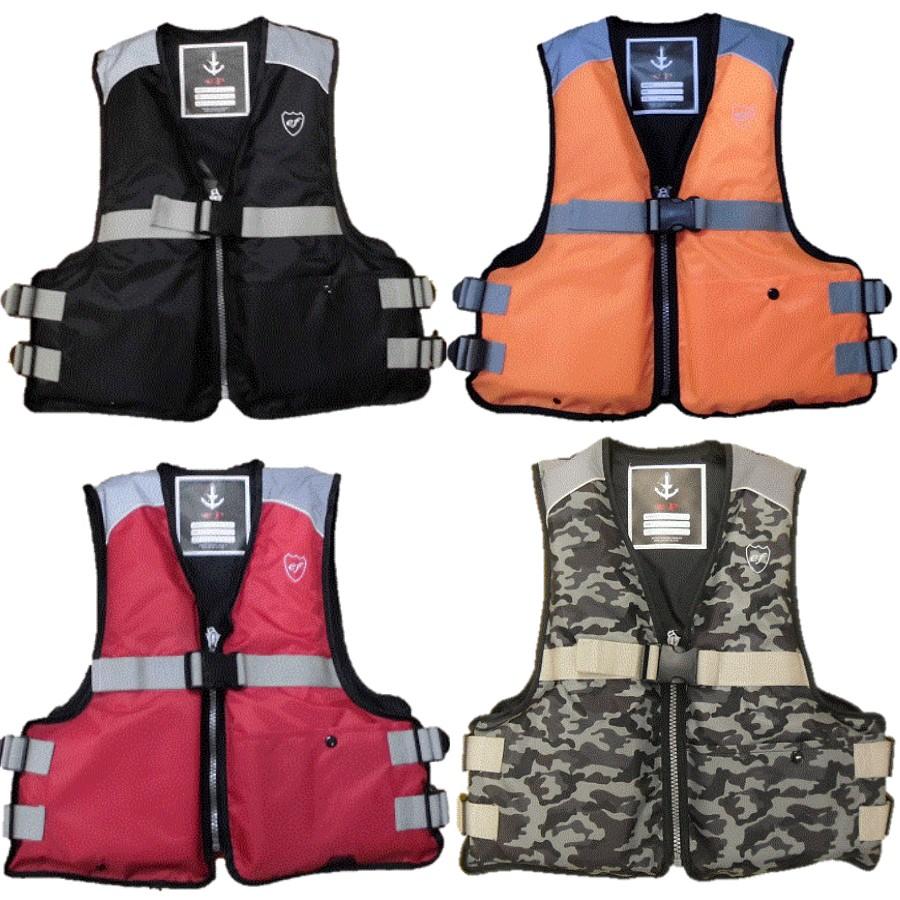 【スーパーSALE限定】ファインジャパン ライフジャケット フローティングベスト 笛付き 大人