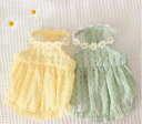 犬 夏服 犬服ドッグウェアペット服ワンピース ペットウェア お出かけ お散歩 犬の服 かわいい 爽やか色味 イエローグリーン着せやすいオシャレペット用品抜け