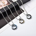 ネックレス メンズ アクセサリー プレゼント リング ステンレス シルバー シンプル 男女兼用 ペア 金属アレルギー対応