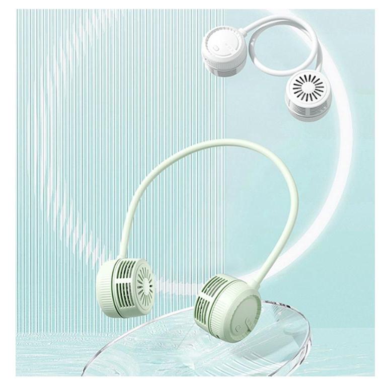 首掛け扇風機 ネックファン 首かけファン おりたたみ 首掛け扇風機 扇風機 軽量 くるくるネックファン ..