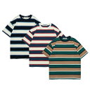 tシャツ メンズ 半袖 ボーダー柄 トップス 五分袖 クルーネック ユニセックス ゆったり 春夏秋 ティーシャツ カットソー カジュアル カッコイイ