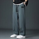 接触冷感 ワイドパンツ メンズ アイスシルクパンツ 夏 シェフパンツ バルーンパンツ ゆったり カジュアルパンツ ロングパンツ 大きいサイズ 太め ズ