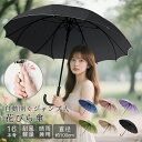 長傘 晴雨兼用 自動傘 女性 婦人 16本骨 軽量 遮光 遮熱 耐風 頑丈 熱中症対策 涼しい 可愛い 無地 ギフト プレゼント 人気 おしゃれ