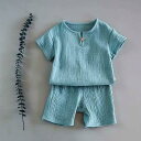 子供パジャマ キッズ ルームウエア ベビー 半袖 上下セット セットアップ 無地 薄手 ナイトウェア 寝巻 短パン 子供パジャマ ショートパンツ ジュ