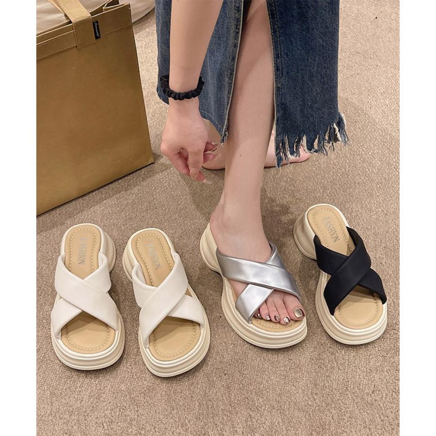 厚底サンダル レディース スリッパ