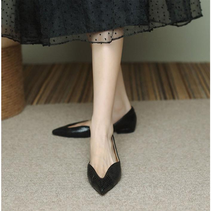 パンプス サンダル レディース ミュール ローヒール 本革 エレガント 大人可愛い シューズ 美脚 夏コーデサンダル サマー 夏 春 靴 柔らかい 歩きやすい 疲れに