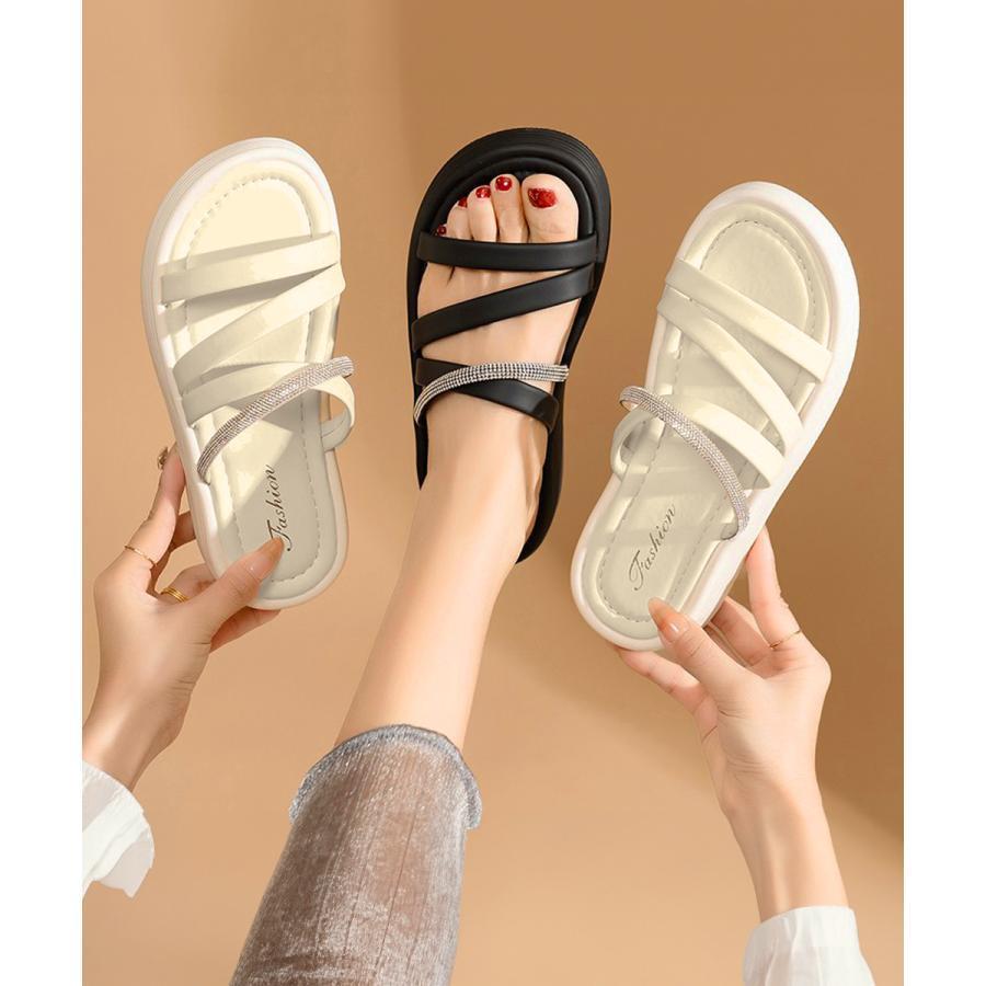 【スーパーSALE限定】夏 ストラップサンダル ミュールサンダル 夏