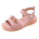 サンダル キッズ 女の子 子供靴 マジックテープ 蝶結び ローヒール 花 無地 シンプル ビーチサンダル おしゃれ お姫 ジュニア 夏 可愛い 通学