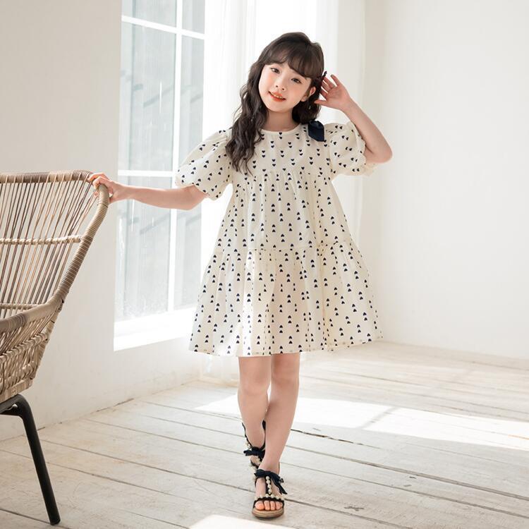 乐天商城 - ワンピース 子供 ドレス パーフスリーブ 女の子 ガールズ キッズ 子供服 カジュアル お出かけ 普段着 家庭着 入学式 卒業式 膝丈 ジュニア