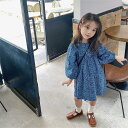 子供服 ワンピース 長袖 春夏 女の子 キッズワンピース ロングワンピース チュニック 子供ドレス ジュニア おしゃれ 可愛い 涼しい 薄手 花柄 新品