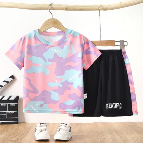 子供服 半袖tシャツ セットアップ 夏服 男の子 女の子 ハーフパンツ 上下セット スポーツウェア 速乾 ..