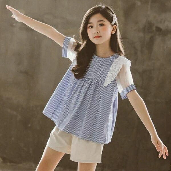 tシャツ キッズ トップス パンツセットアップ 夏 春 韓国子供服 韓国 子供 服 ふく 可愛い 半袖 上下セ..