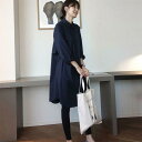 夏新作シャツワンピース 大きいサイズ レディース 白シャツ チュニック ロングシャツ チュニックワンピース 長袖 ゆったり 春 オフィス ビジネス 通勤 おしゃ...