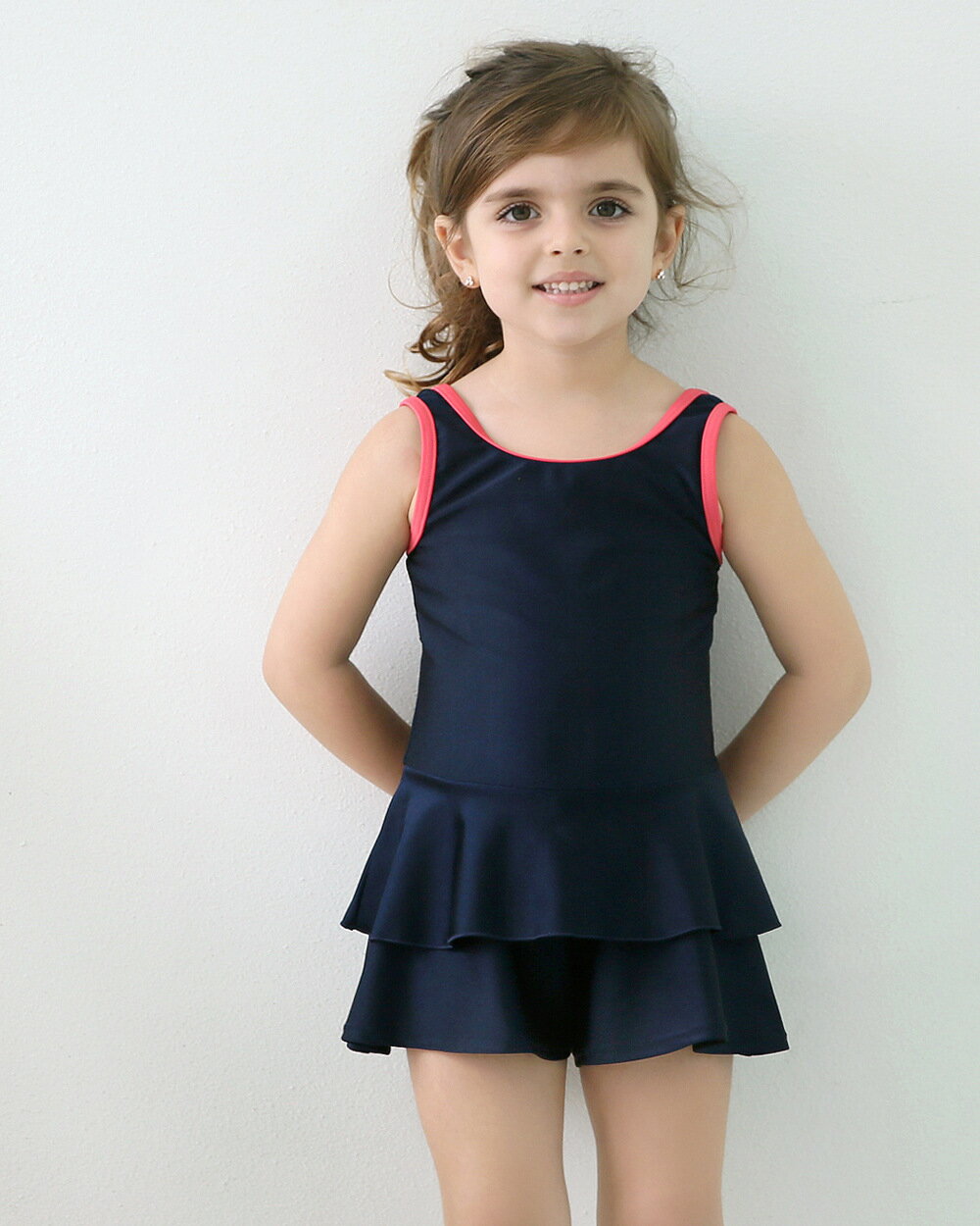 【スーパーSALE限定】スクール水着 女子 大きいサイズ 一体型 ワンピース 水着 ジュニア フレアスカート 女子 キッズ 小学生 中学生 女児 幼稚園 110 120 1