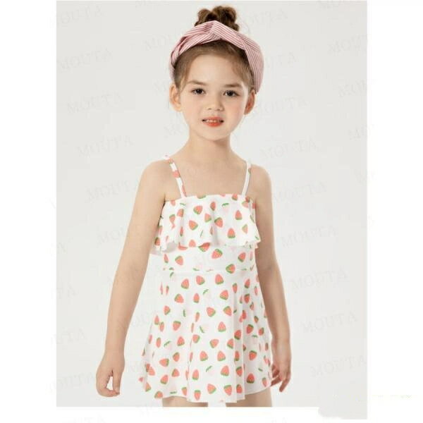 【スーパーSALE限定】キッズ 水着 子ども 女の子 水着 ワンピース セパレート ショーツ付き 子供水着 子供用 こども ジュニア フィットネス ベビー水着 可愛い イチゴ 女児