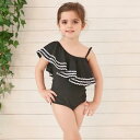 キッズ 水着 夏 女の子 ワンピース 春 110 120 130 140 150 cm フリル ワンショルダー 可愛い ジュニア 子供水着 夏 女の子水着 夏