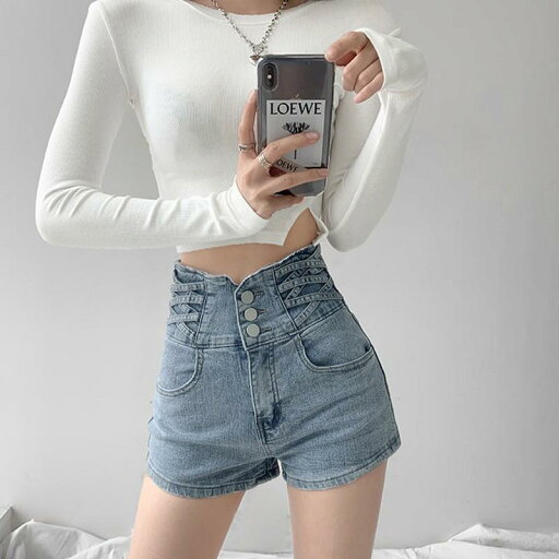 ショートパンツ レディース デニム デニムパンツ ハーフパンツ ハイウエスト 短パン ボトムス カジュアル ゆったり 着痩せ アメカジ コーデ 春夏 ショートパンツ レディース デニム デニムパンツ ハーフパンツ ハイウエスト 短パン ボトムス カジュアル ゆったり 着痩せ アメカジ コーデ 春夏