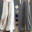 ガウチョパンツ 夏 30代 40代 50代 ワイドパンツ レディース ウエストゴム ゆったり ボトムス 薄手 体..