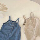 サロペット 赤ちゃん ベビー服 ロンパース 子供 デニム 綿 コットン 女の子 男の子 可愛い 幼児 春服 出産お祝い キッズ 衣装