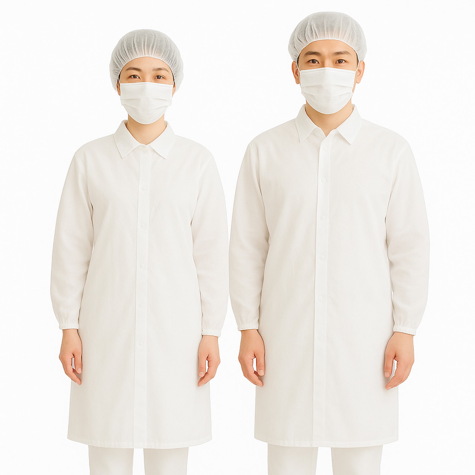 不織布スーツ上着使い捨て衛生食品加工工場見学白衣 選べる4サイズ M L XL XXL (10枚入り)