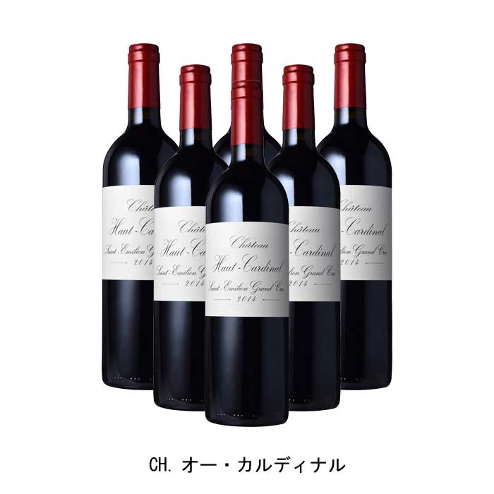 [6本まとめ買い] CH.オー・カルディナル 2014年 A.O.C.サン・テミリオン・グラン・クリュ フランス 赤ワイン フルボディ フランスワイン ボルドー フランス赤ワイン メルロー 750ml