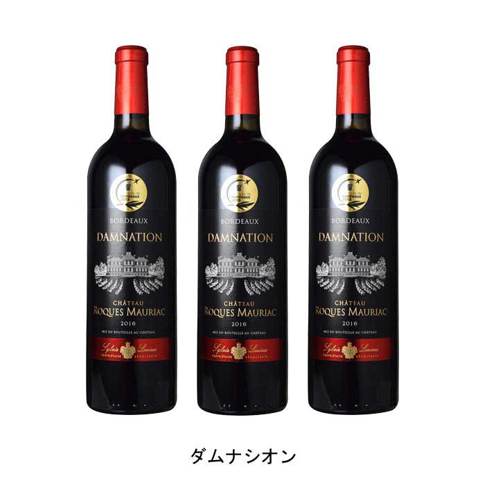 [3本まとめ買い] ダムナシオン 2016年 A.O.C.ボルドー フランス 赤ワイン フルボディ フランスワイン ボルドー フランス赤ワイン カベルネ フラン 750ml
