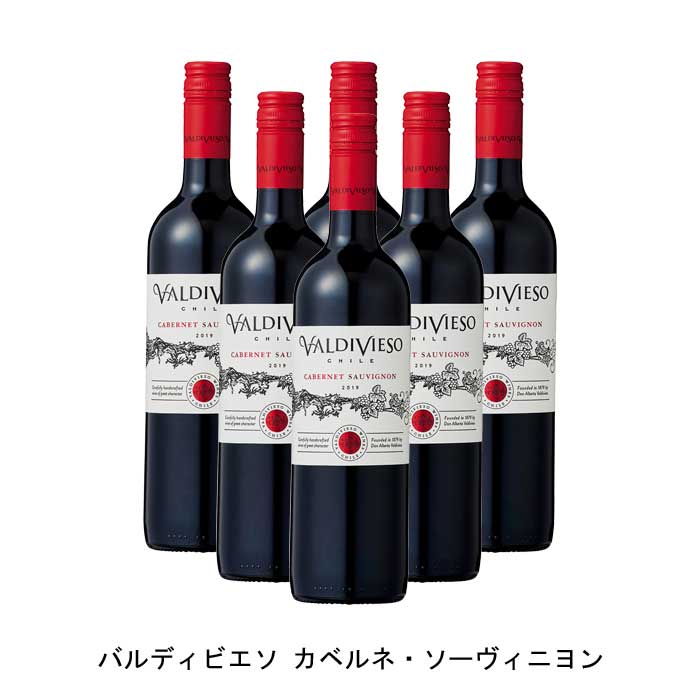 [6本まとめ買い] バルディビエソ カベルネ・ソーヴィニヨン 2020年 ビーニャ・バルディビエソ チリ 赤ワイン フルボディ チリワイン セントラル・ヴァレー チリ赤ワイン カベルネ ソーヴィニヨン 750ml 1