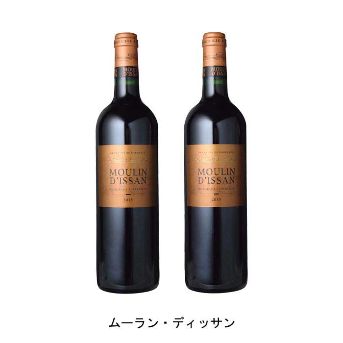 [2本まとめ買い] ムーラン・ディッサン 2015年 A.O.C.ボルドー・スペリュール フランス 赤ワイン フルボディ フランスワイン ボルドー フランス赤ワイン メルロー 750ml