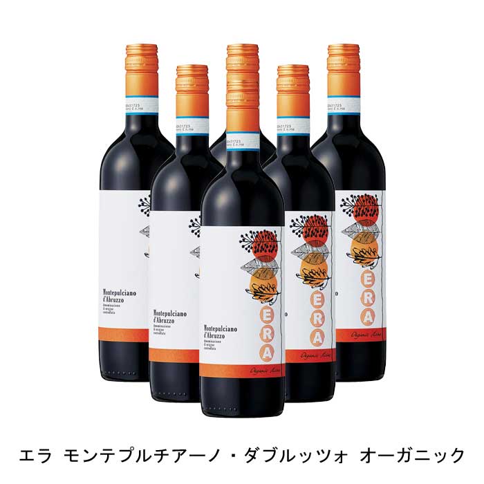 [6本まとめ買い] エラ モンテプルチアーノ・ダブルッツォ オーガニック 2020年 アウローラ イタリア 赤ワイン ミディアムボディ イタリ..