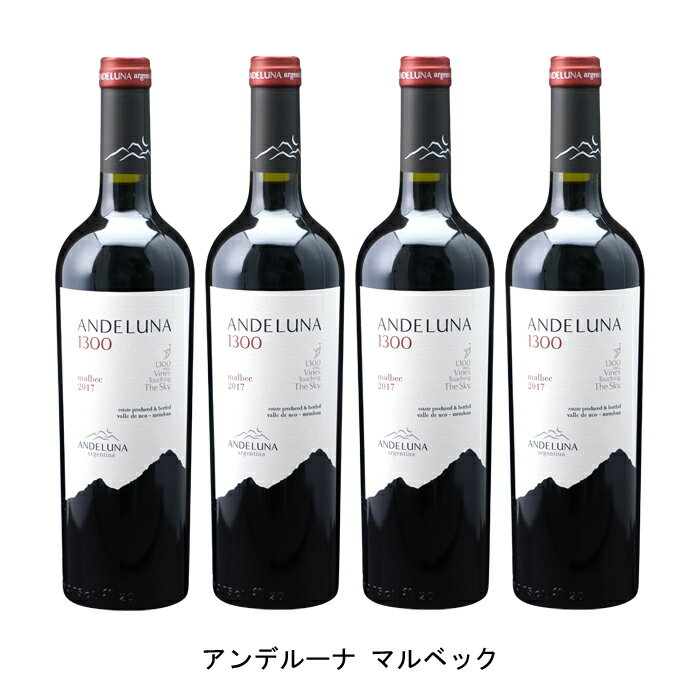 [4本まとめ買い] アンデルーナ マルベック 2021年 アンデルーナ セラーズ アルゼンチン 赤ワイン フルボディ アルゼンチンワイン メンドーサ アルゼンチン赤ワイン マルベック 750ml