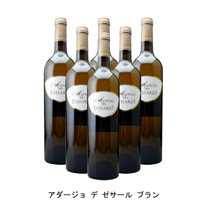 楽天Narlu[6本まとめ買い] アダージョ デ ゼサール ブラン 2021年 シャトー デ ゼサール フランス 白ワイン 辛口 フランスワイン ベルジュラック フランス白ワイン シャルドネ 750ml