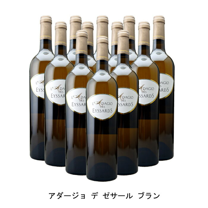 楽天Narlu[12本まとめ買い] アダージョ デ ゼサール ブラン 2021年 シャトー デ ゼサール フランス 白ワイン 辛口 フランスワイン ベルジュラック フランス白ワイン シャルドネ 750ml