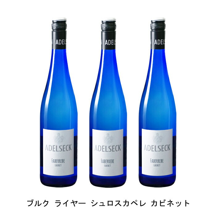 [3本まとめ買い] ブルク ライヤー シュロスカペレ カビネット 2019年 アーデルスエック ドイツ 白ワイン やや甘口 ドイツワイン ナーエ ドイツ白ワイン ファーバーレーベ 750ml