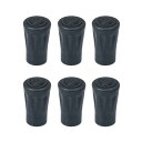 トレッキングポール キャップ 6枚セット ゴムキャップ 登山杖ストック保護 ラバーキャップ 端末保護キャップ 滑り止め 耐磨耗 取り替え用 ウォーキング 登山 スキー 汎用タイプ(4)