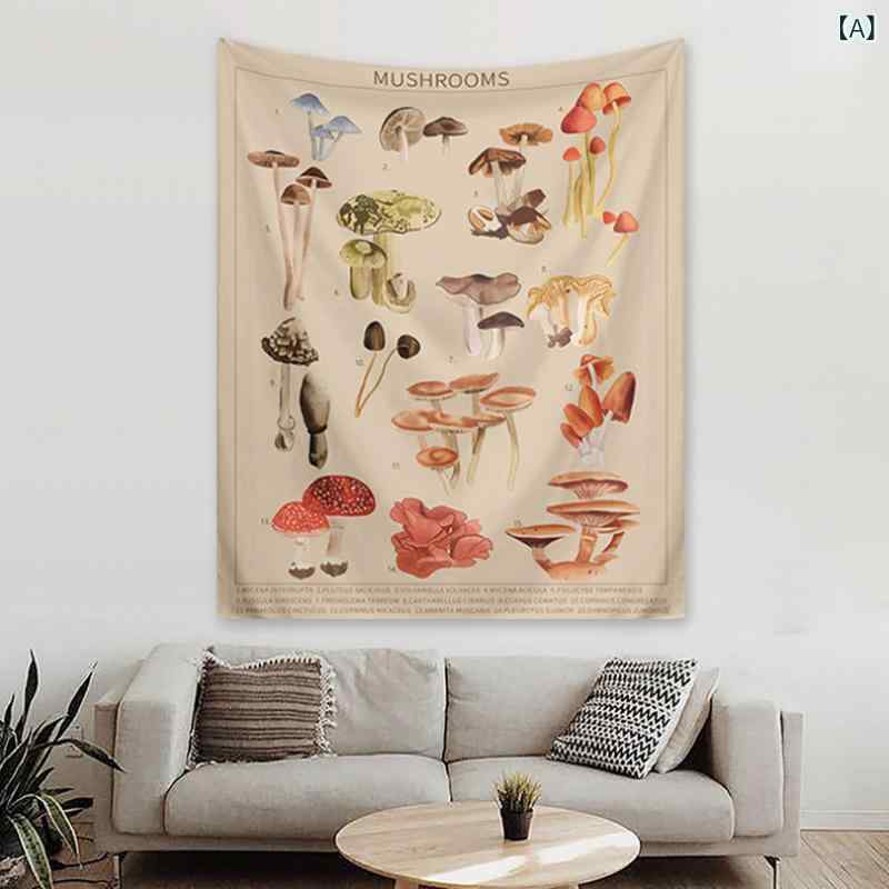 タペストリー 北欧スタイル インスタ映え 縦型 壁掛け ファブリックポスター 寝室 リビング インテリア 装飾 月柄 花柄 マンダラ ボタニカル おしゃれ かわいい モダン