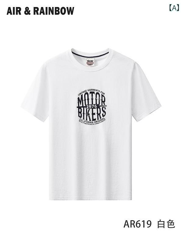 Tシャツ メンズ 半袖 コーマ綿100% スリムフィット クルーネック 通気性 抗菌防臭 吸湿速乾 高級感 カジュアル 普段使い インナー 夏