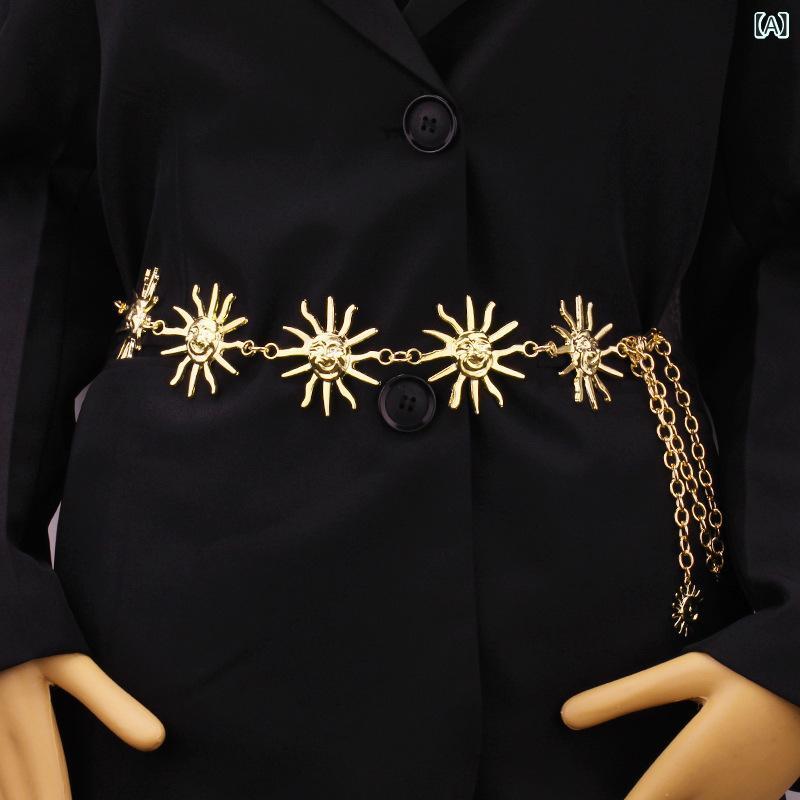 ウエストチェーン レディース カジ