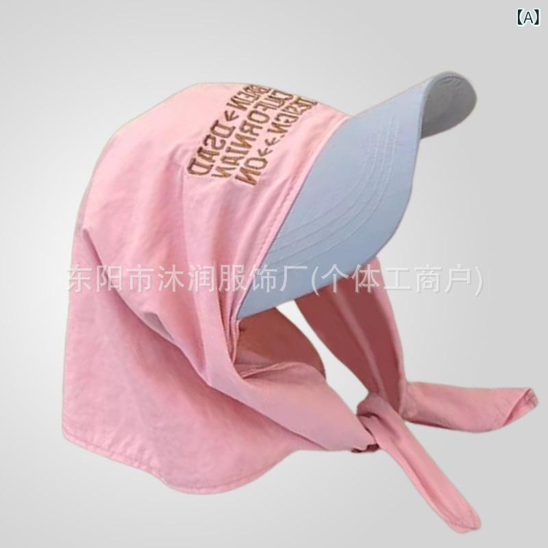 キャップ 男女兼用 個性デザイン おしゃれ UVカット 日よけ ターバン風 春夏 街歩き 旅行 キャンプ アウトドア スポーツ ナイロン 防風 ピンク ベージュ ブラウン ブラック(4)