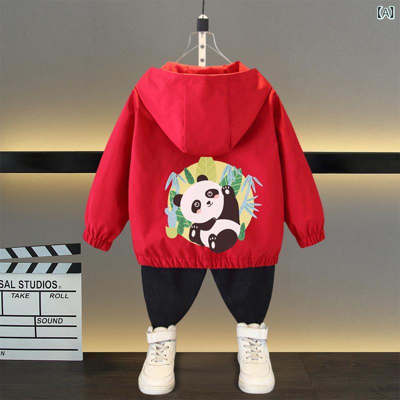 キッズ 男の子 アウター ジャケット ウインドブレーカー マウンテンパーカー 春秋 フード付き ジップア..