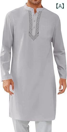 ・カテゴリ: 民族衣装・スタイル: 民族・主な素材: 綿90%・生地: 綿混紡・デザイン: ボタン装飾・加工: 刺繡・適用シーン: 日常・対象: ・性別: メンズ・カラー展開: グレー、ブラック、ホワイト、ライトブルー、アーミーグリーン、ネ...